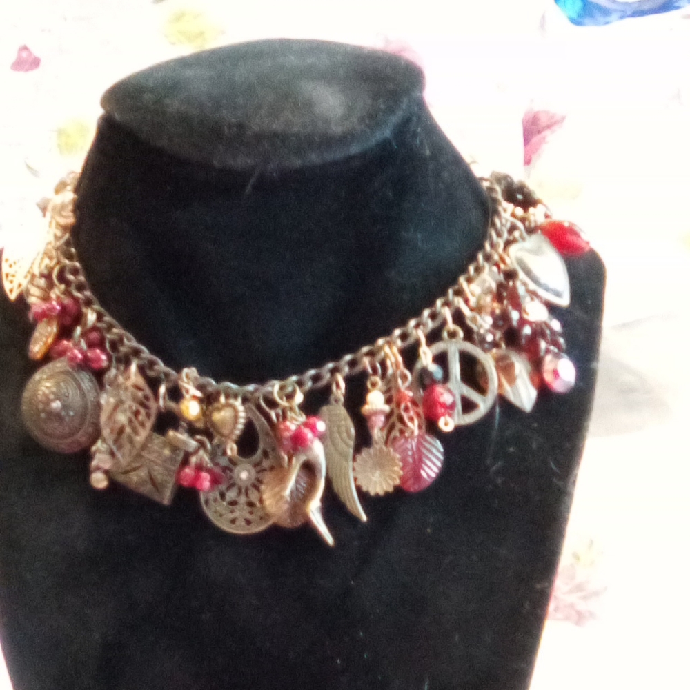 Charm bracelet adj. Anklet or Necklace